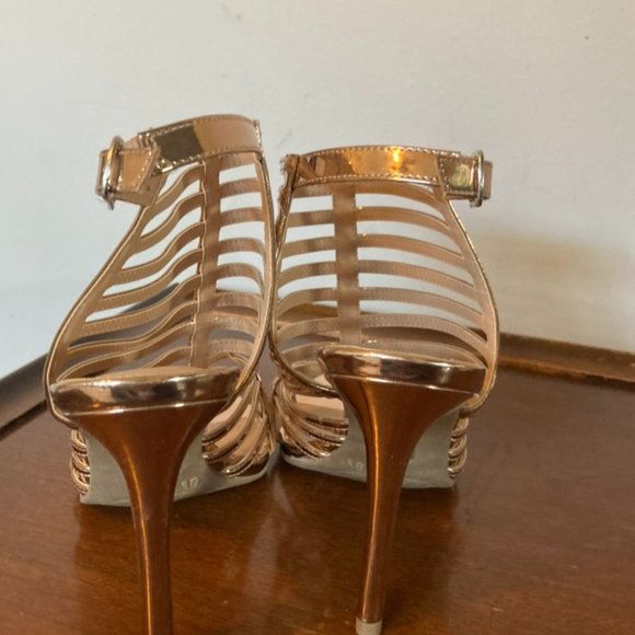 Gold Strappy Heels - Picture 5 of 10